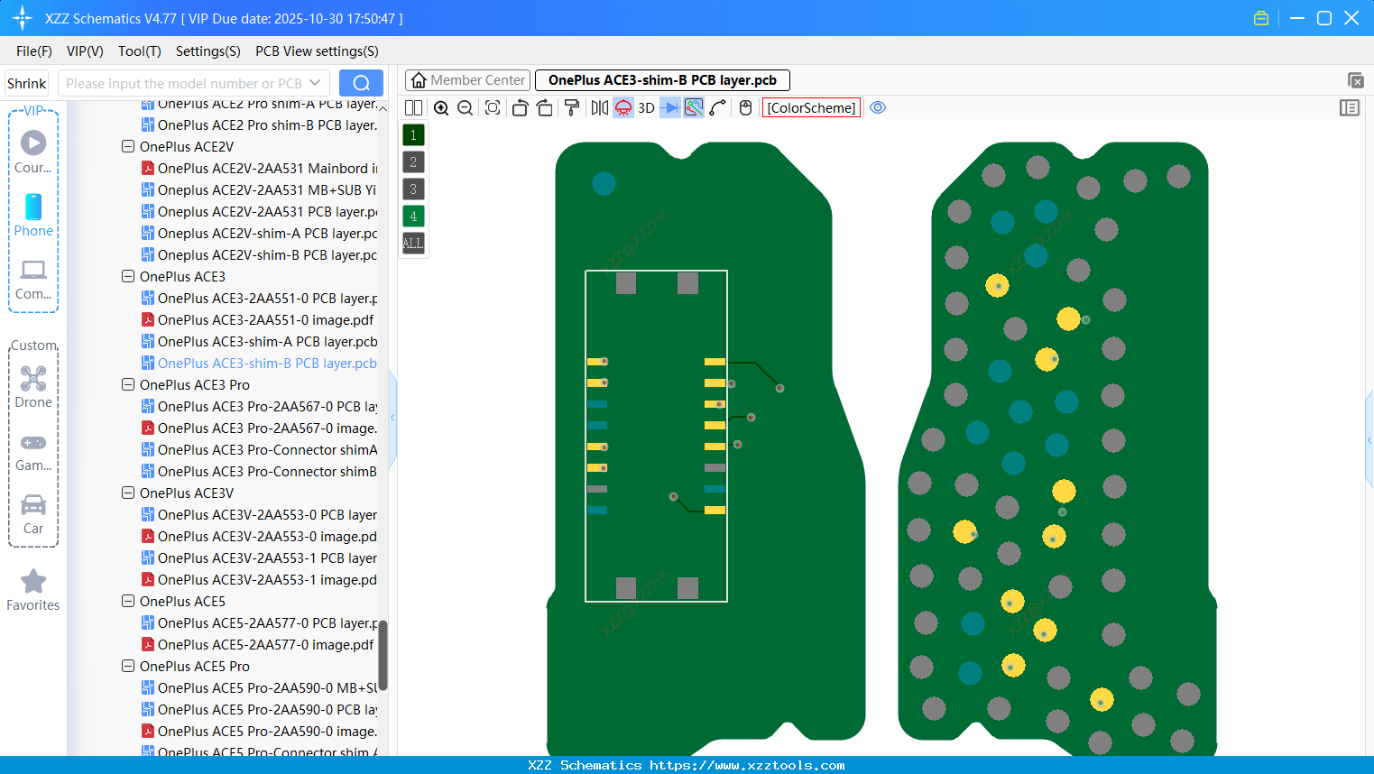 OnePlus ACE3-shim-B PCB Layer